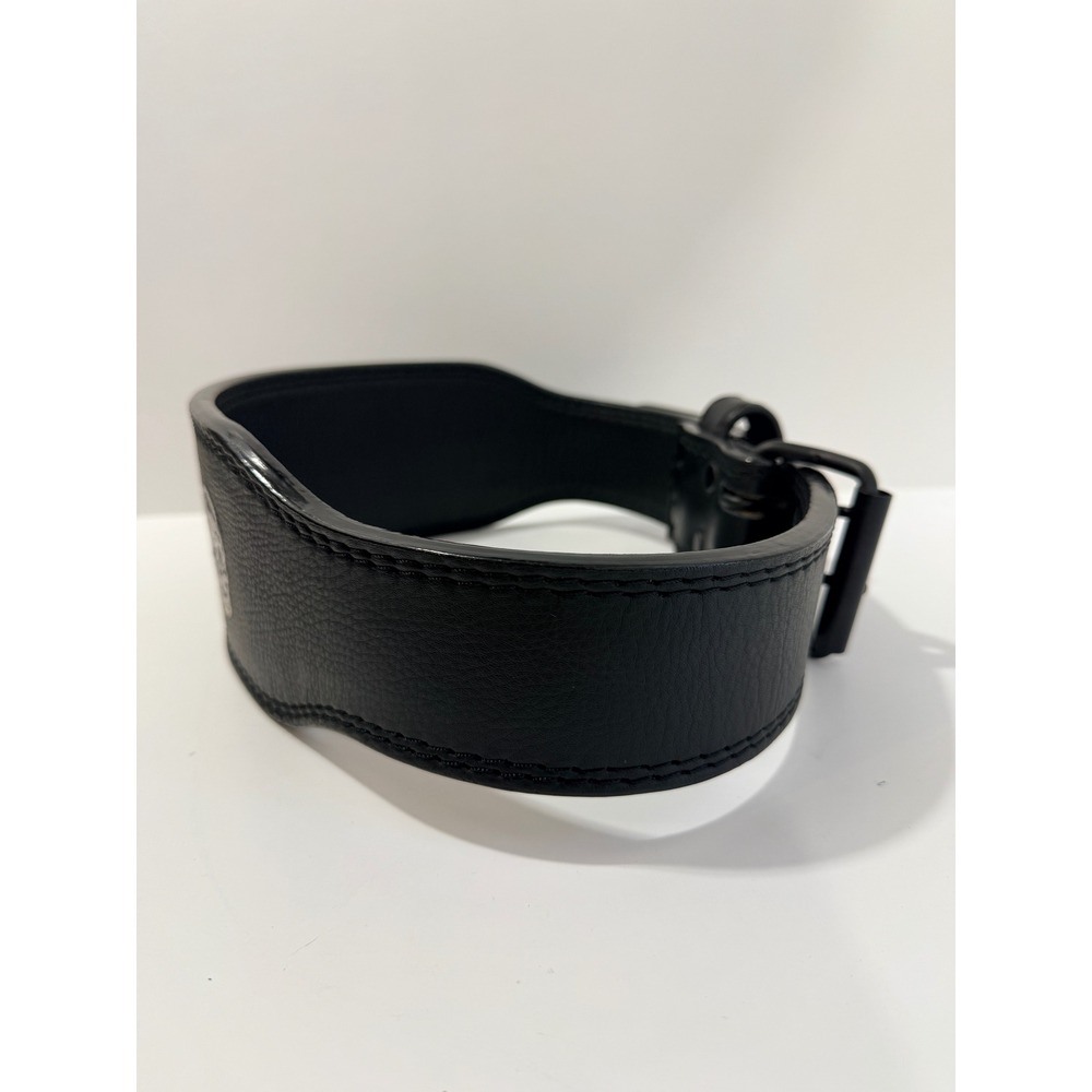 Gymreapers Weightlifting Belt Unisex Medium Black Good Leather Tapered Buckle - Picture 4 of 6